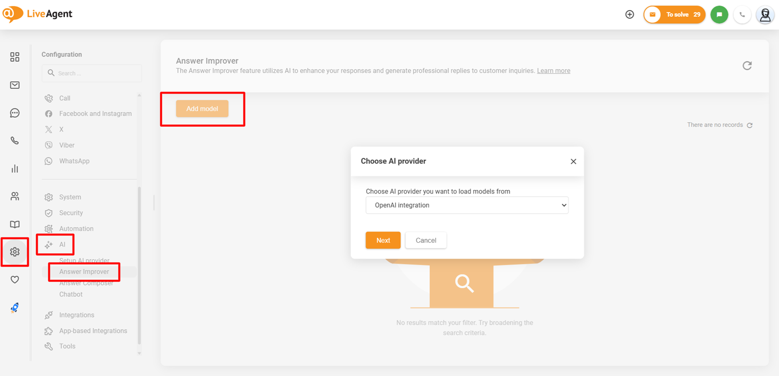 Zlepšovač AI odpovedí vs OpenAI ako integrácia poskytovateľa