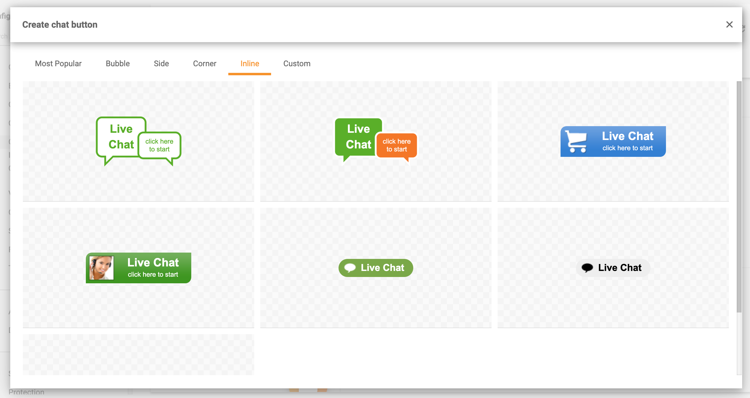 Vložené tlačidlá chatu