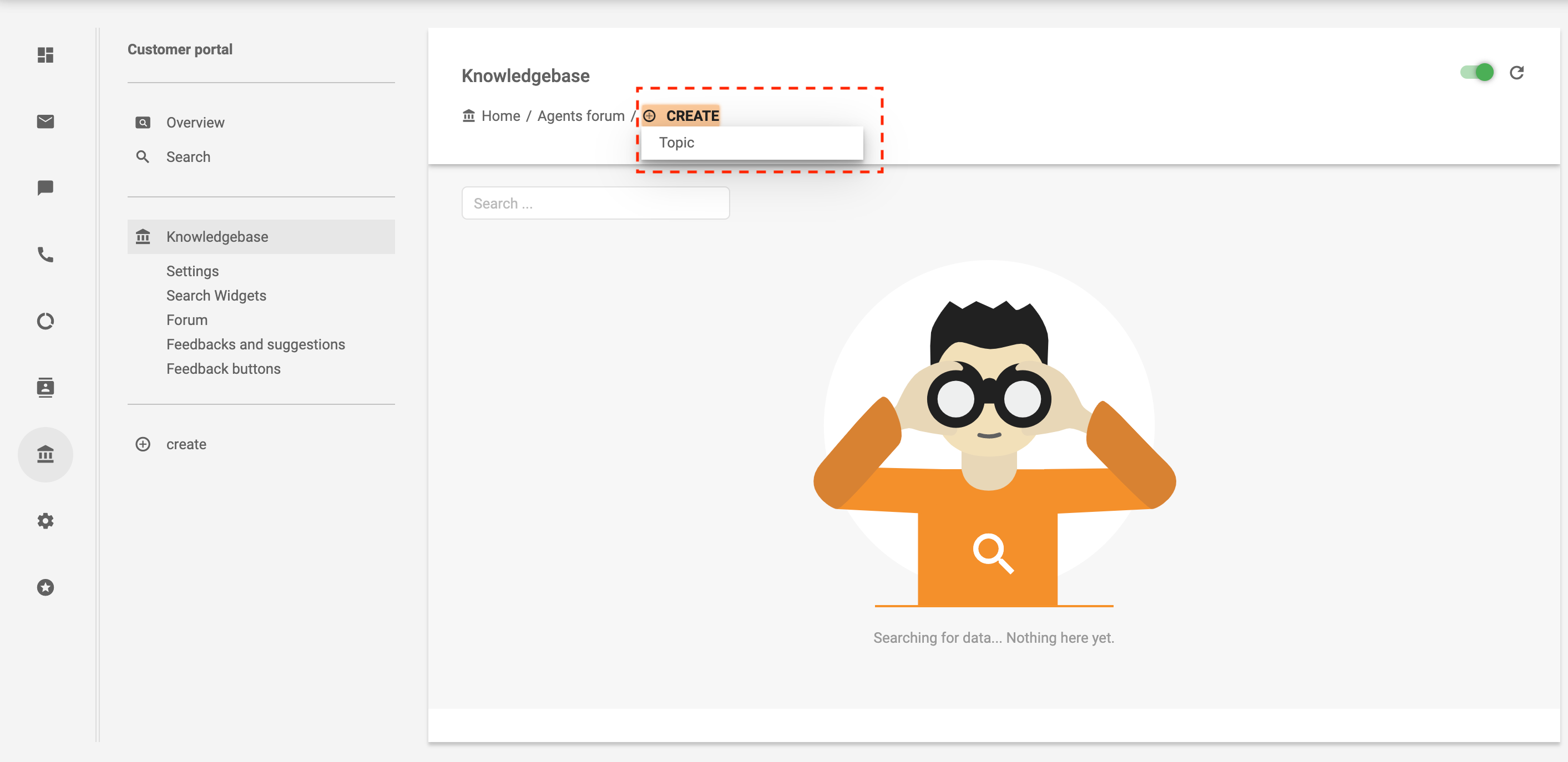 Vytvoriť tému v fóre agentov - LiveAgent