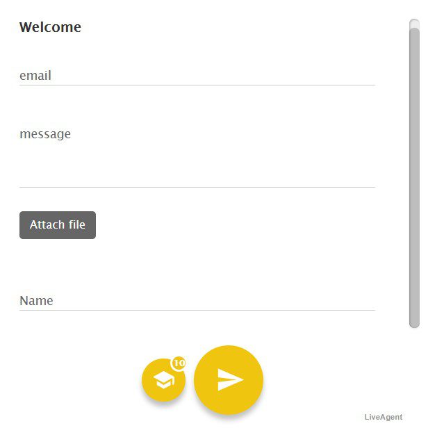 Tmavý štýl kontaktného formulára