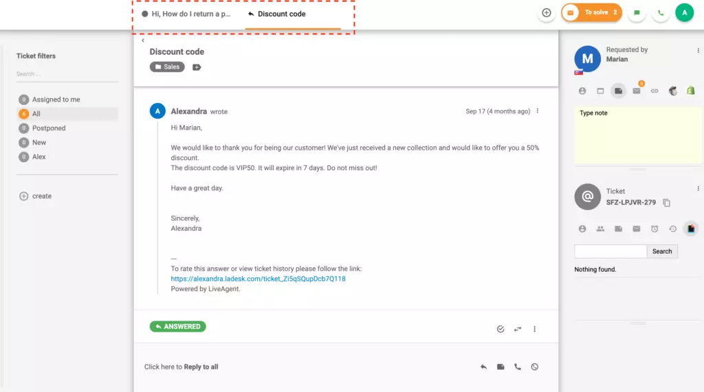liveagent-multiple-support-ticket-tabs