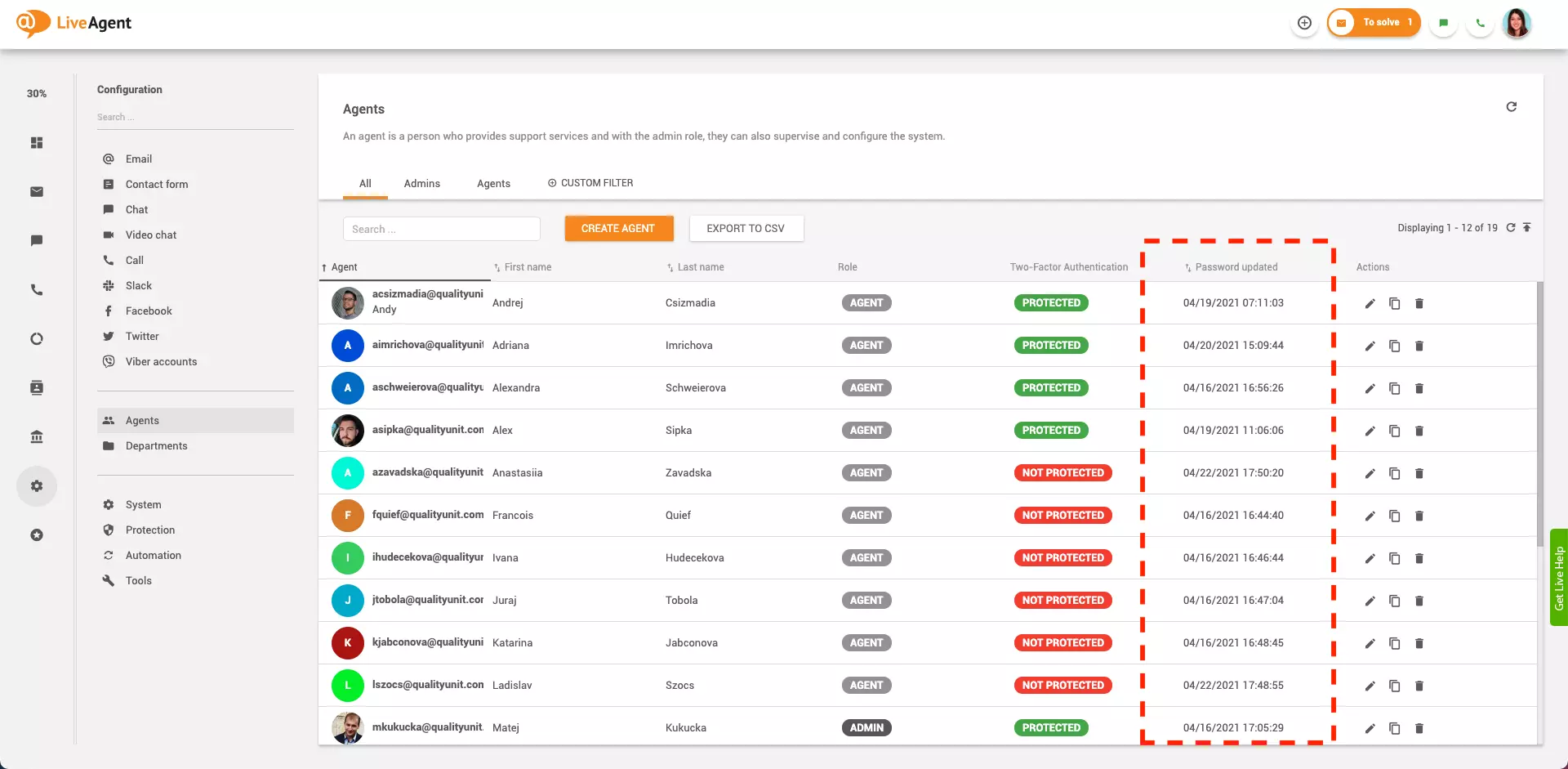 Denník auditov hesiel