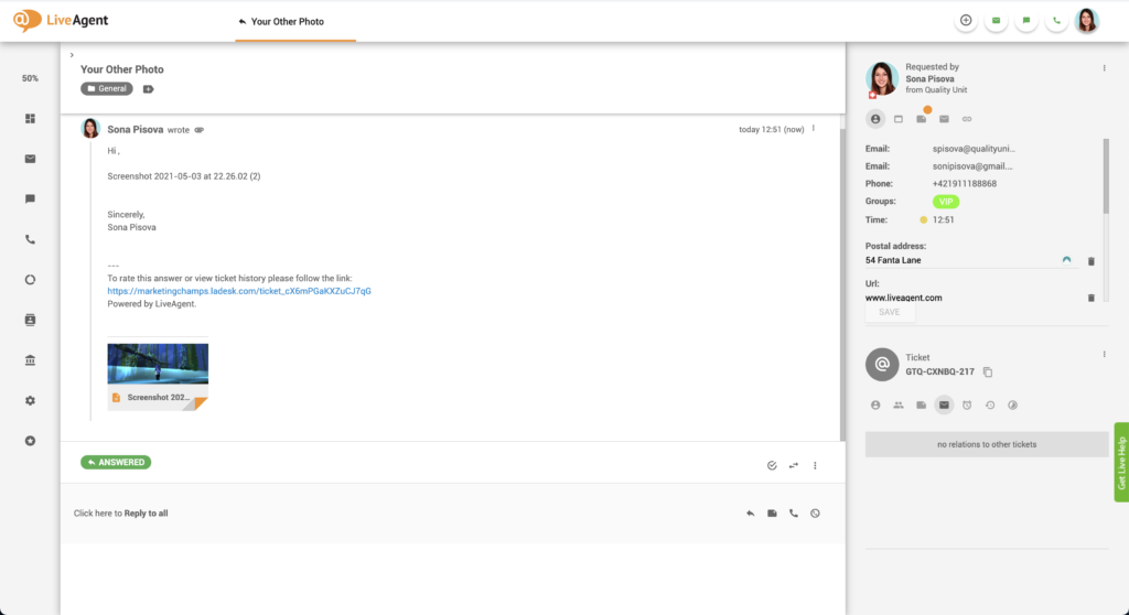 Vložené prílohy obrázkov v e-maile
