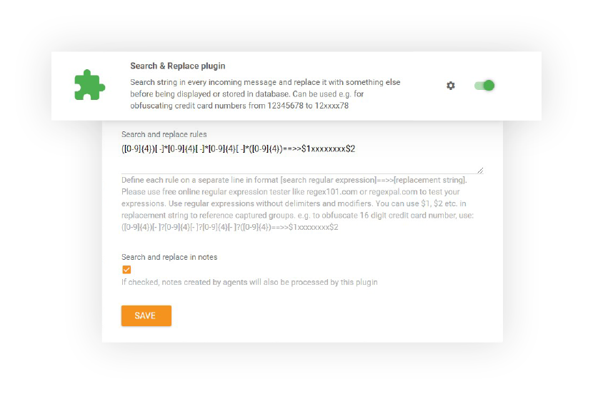 Funkcia Hľadať a nahradiť v LiveAgent