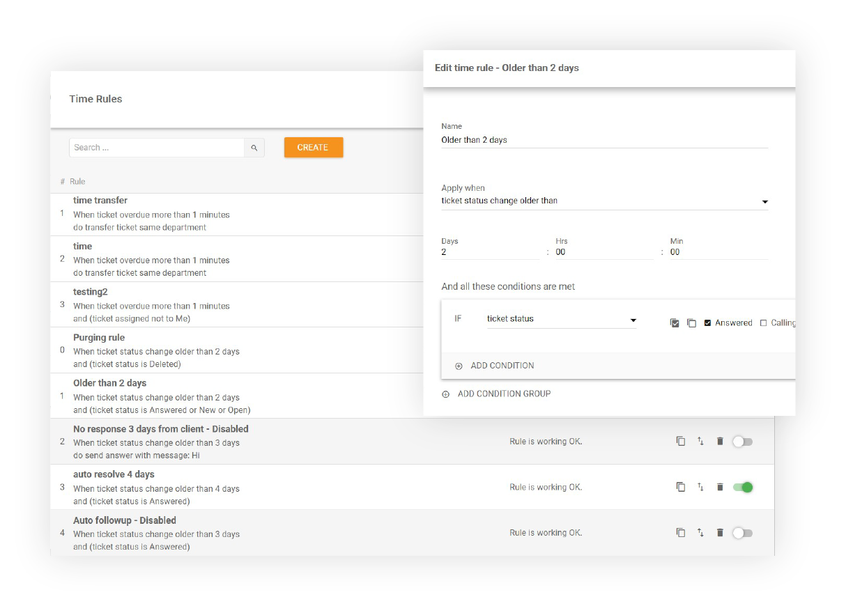 Vizualizácia pravidiel času