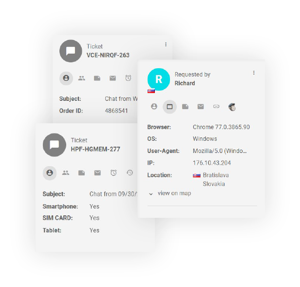 Prehľad polí kontaktov