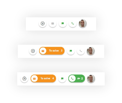 Tlačidlo Na vyriešenie v LiveAgent