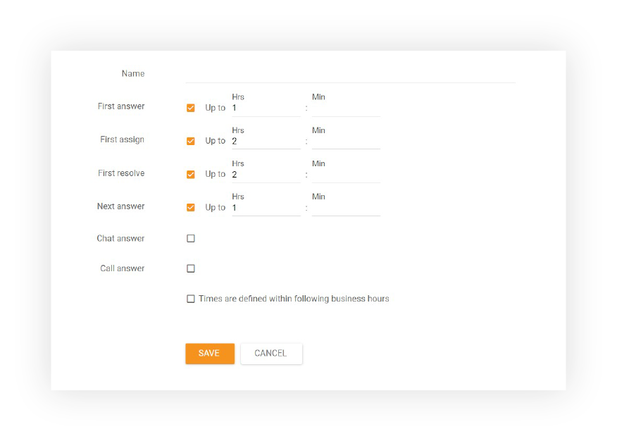 Úroveň SLA v LiveAgent