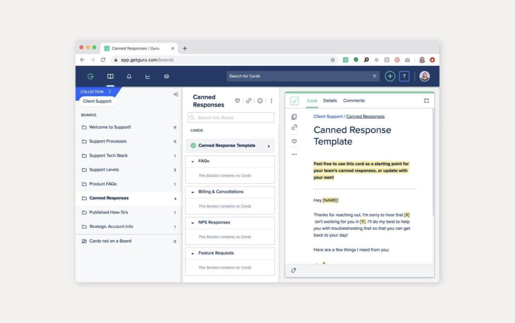 Praktický príklad vedomostnej bázy Guru