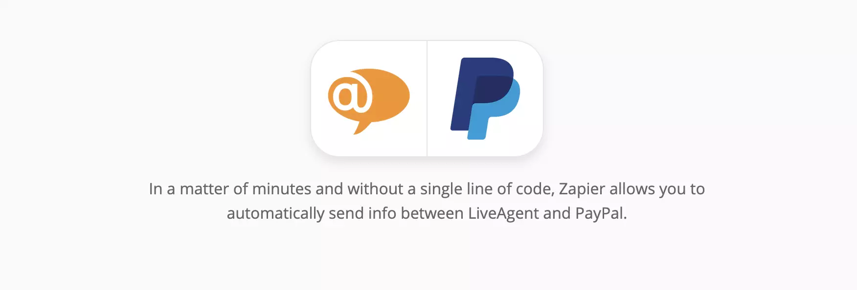 LiveAgent a stránka integrácie PayPal na Zapier
