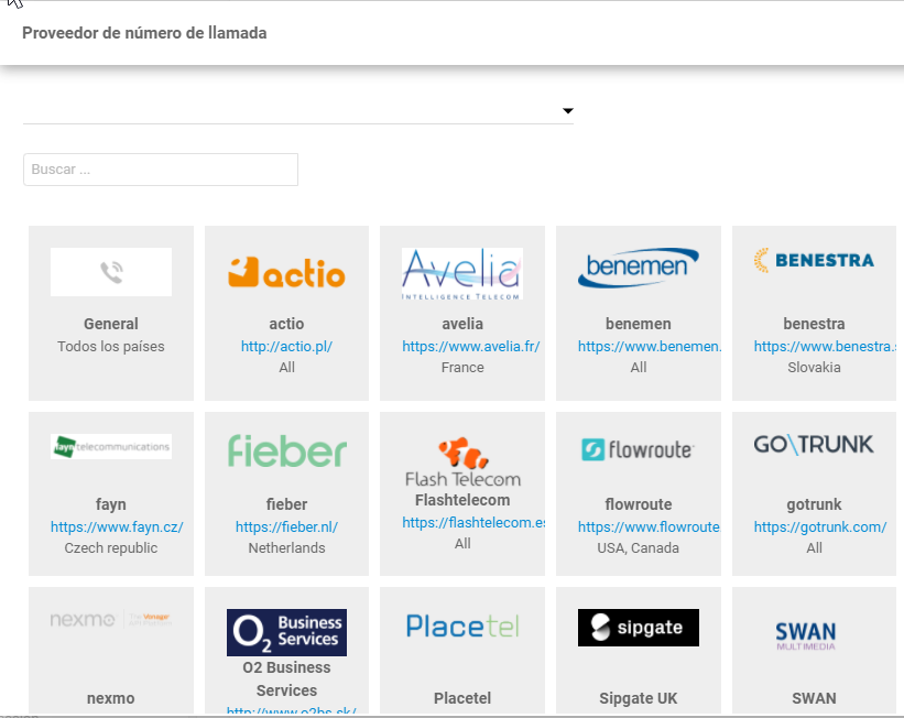 Vyhľadávanie poskytovateľa Flash Telecom