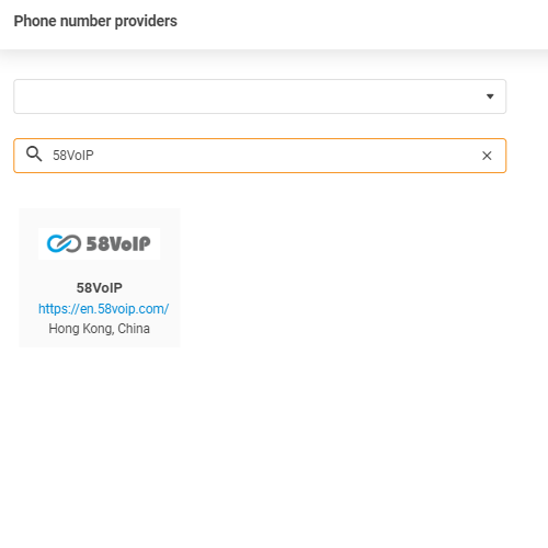 Poskytovateľ 58VoIP