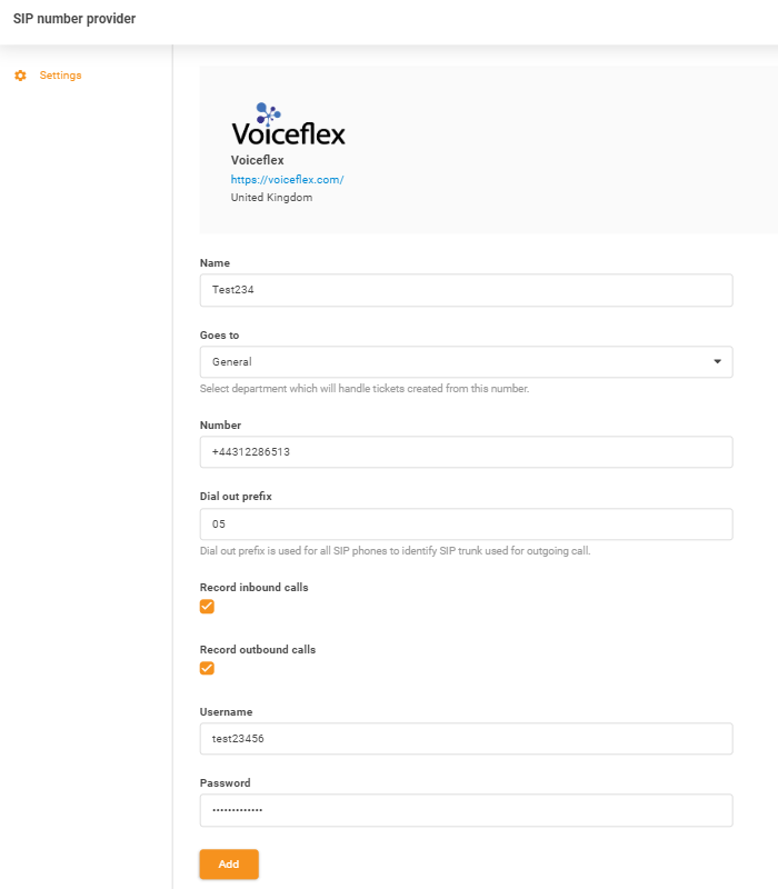 Vstup poverení Voiceflex