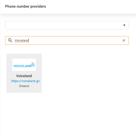 Poskytovateľ Voiceland