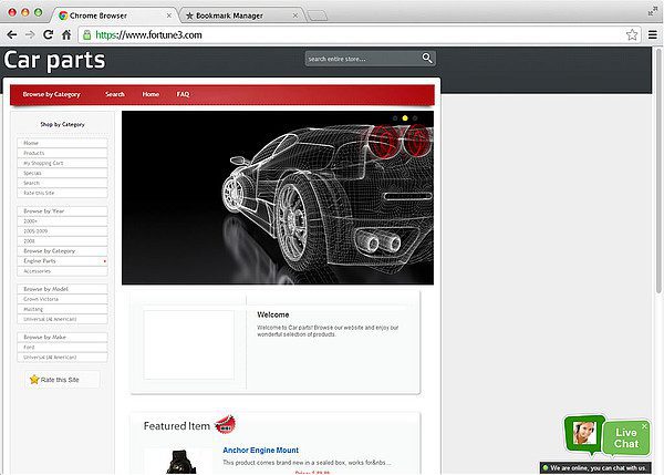 Aktívna integrácia live chatu Fortune 3