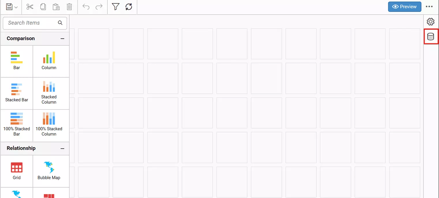 Tlačidlo Bold BI Data Source