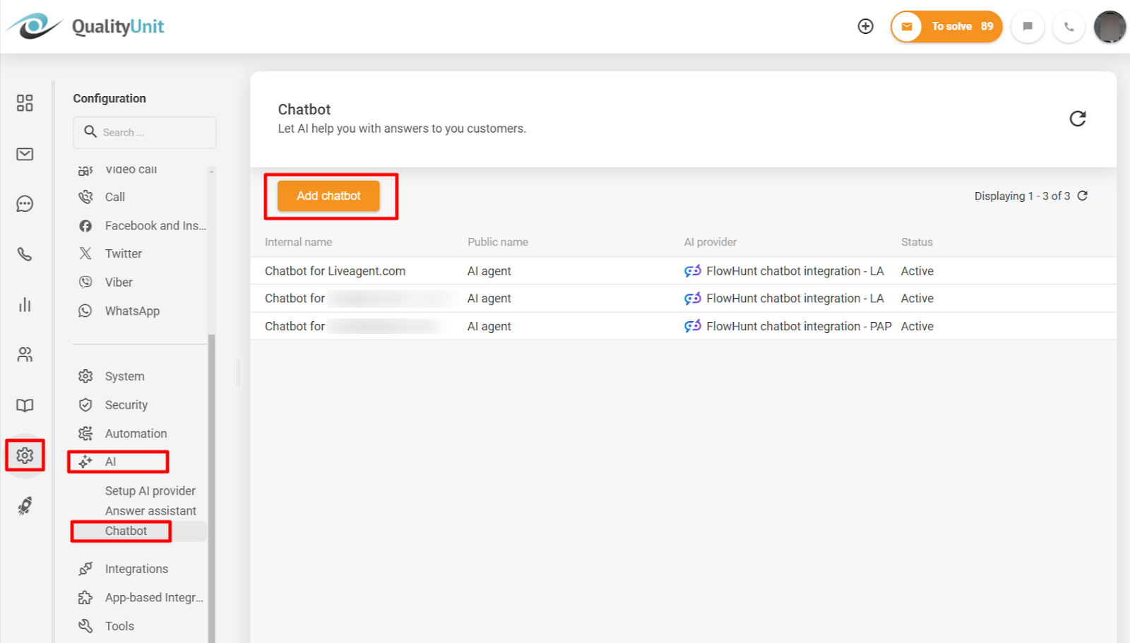 Pridanie chatbota FlowHunt AI