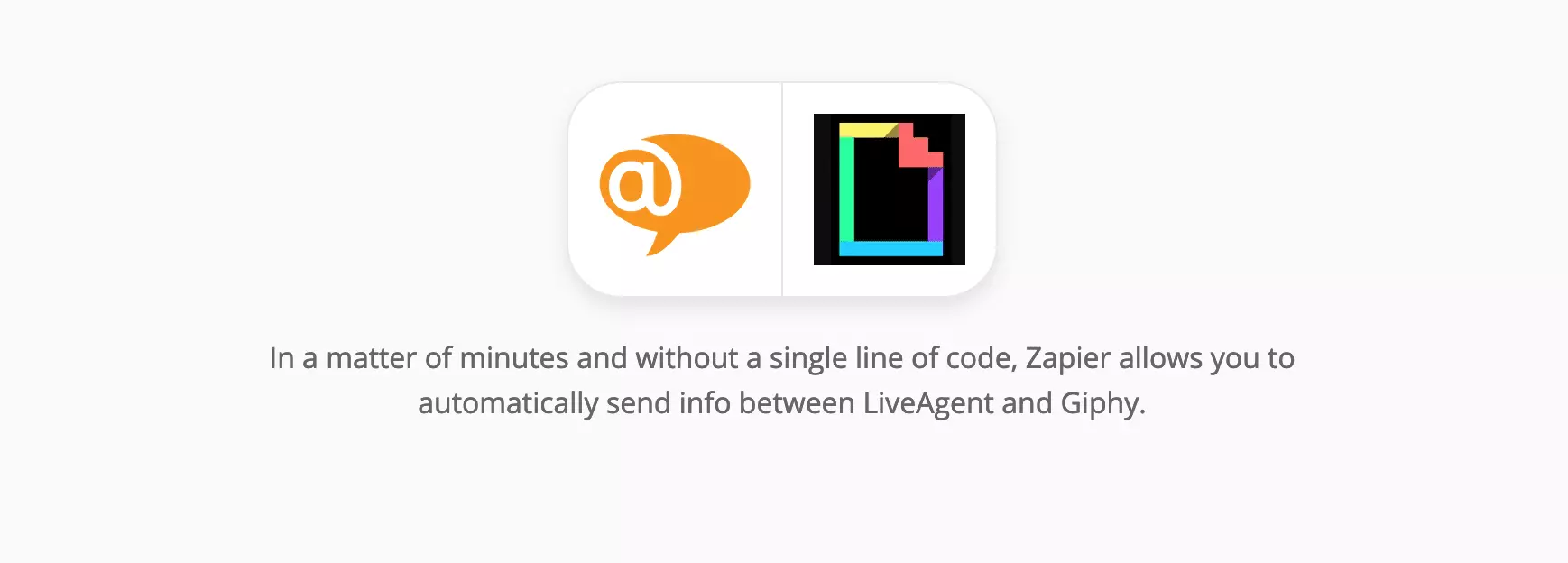 Integrácia LiveAgent a Giphy na Zapier