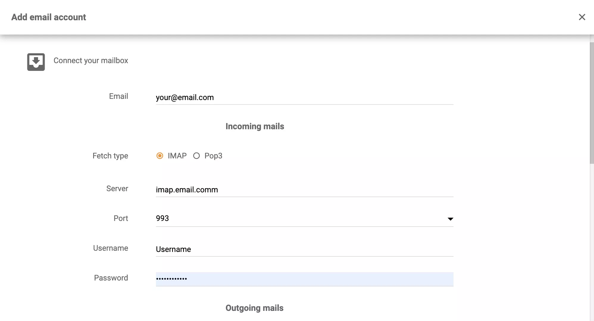 Konfigurácia integrácie hMailServer v LiveAgent