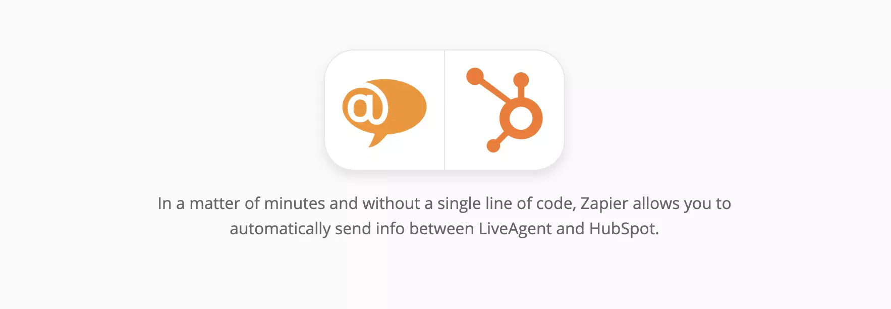 Stránka integrácie HubSpot a LiveAgent na Zapier