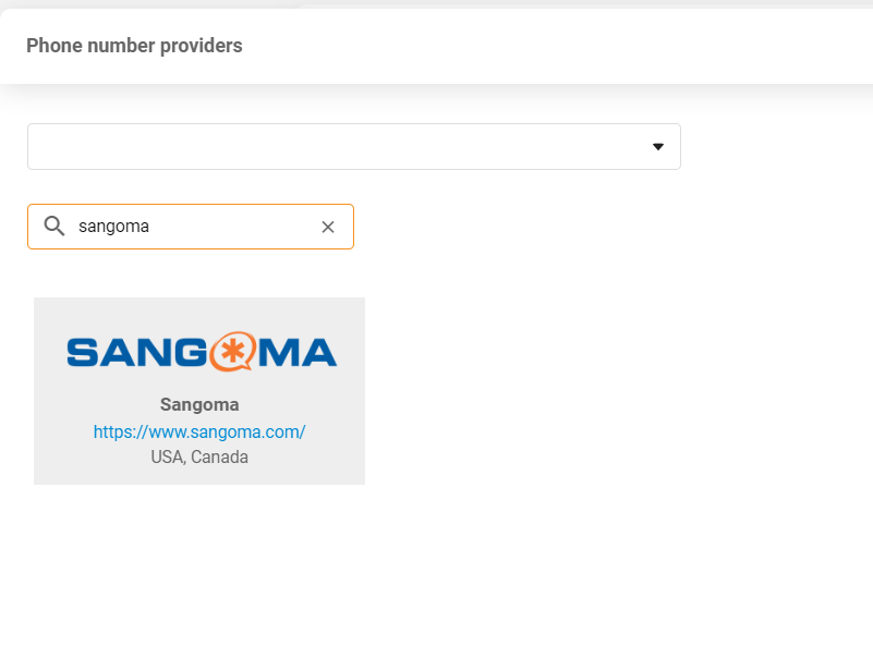 Poskytovateľ Sangoma