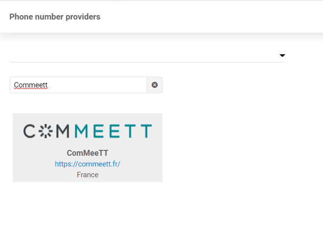 Vyhľadávanie ComMeeTT