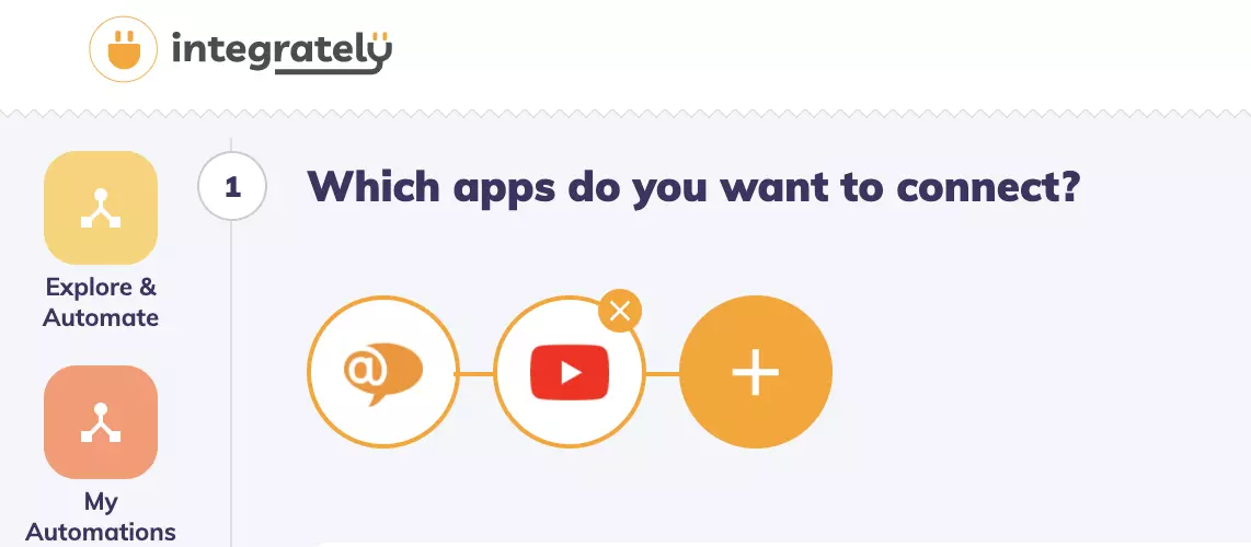 Integrately s vybranými aplikáciami a pripravenými na integráciu