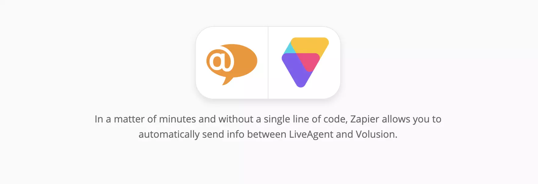 Integrácia LiveAgent a Volusion na Zapier
