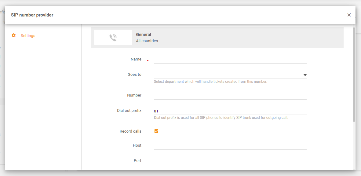 Integrácia Magenta v LiveAgent - konfigurácia čísel
