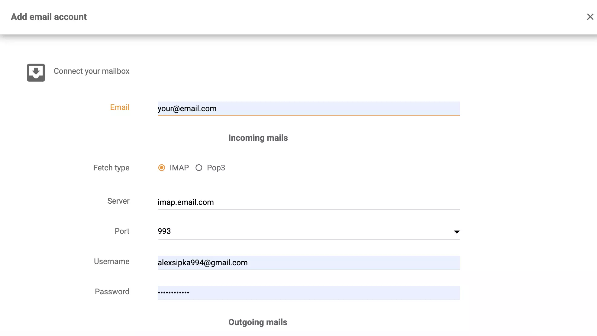 Nastavenie IMAP/POP3 Microsoft Server Exchange v LiveAgent