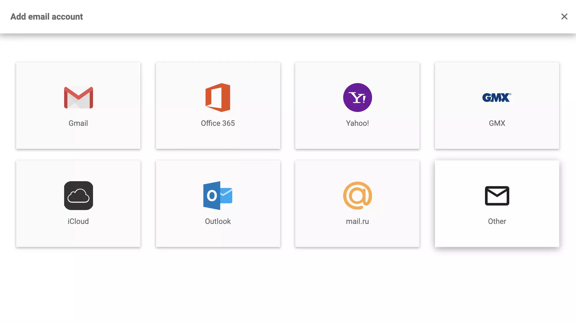 Možnosti konfigurácie e-mailového účtu LiveAgent