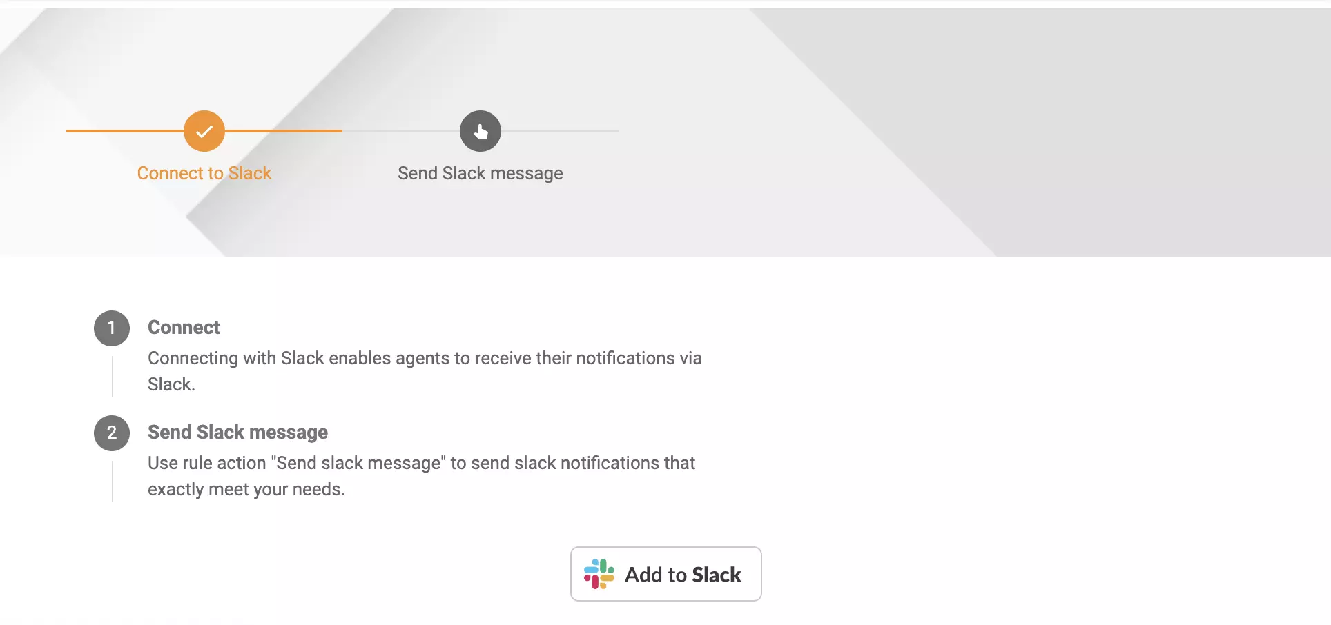 Kanál Slack v sekcii konfigurácie LiveAgent