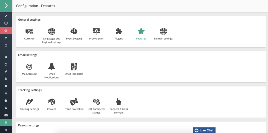 Konfigurácia a funkcie