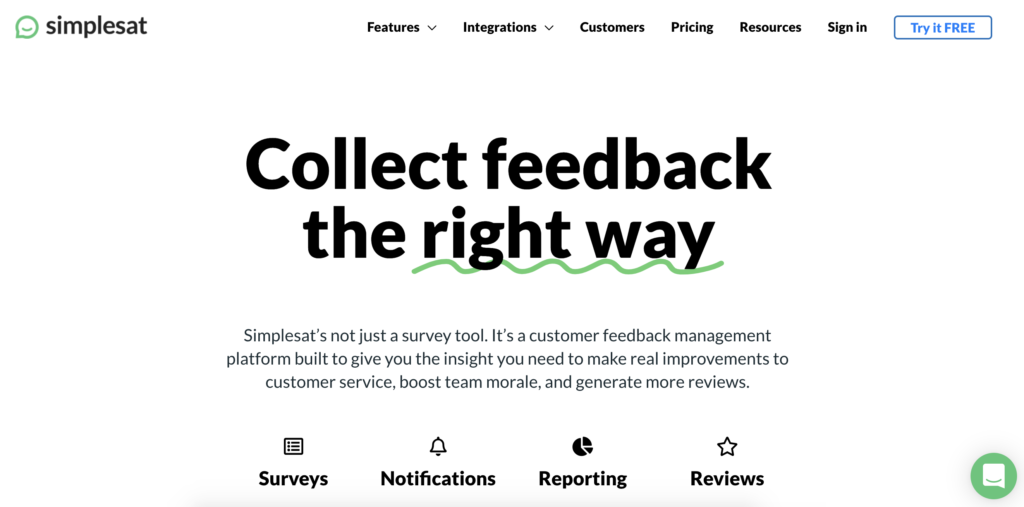 Webová stránka Simplesat s možnosťou skúšobnej verzie v pravom hornom rohu