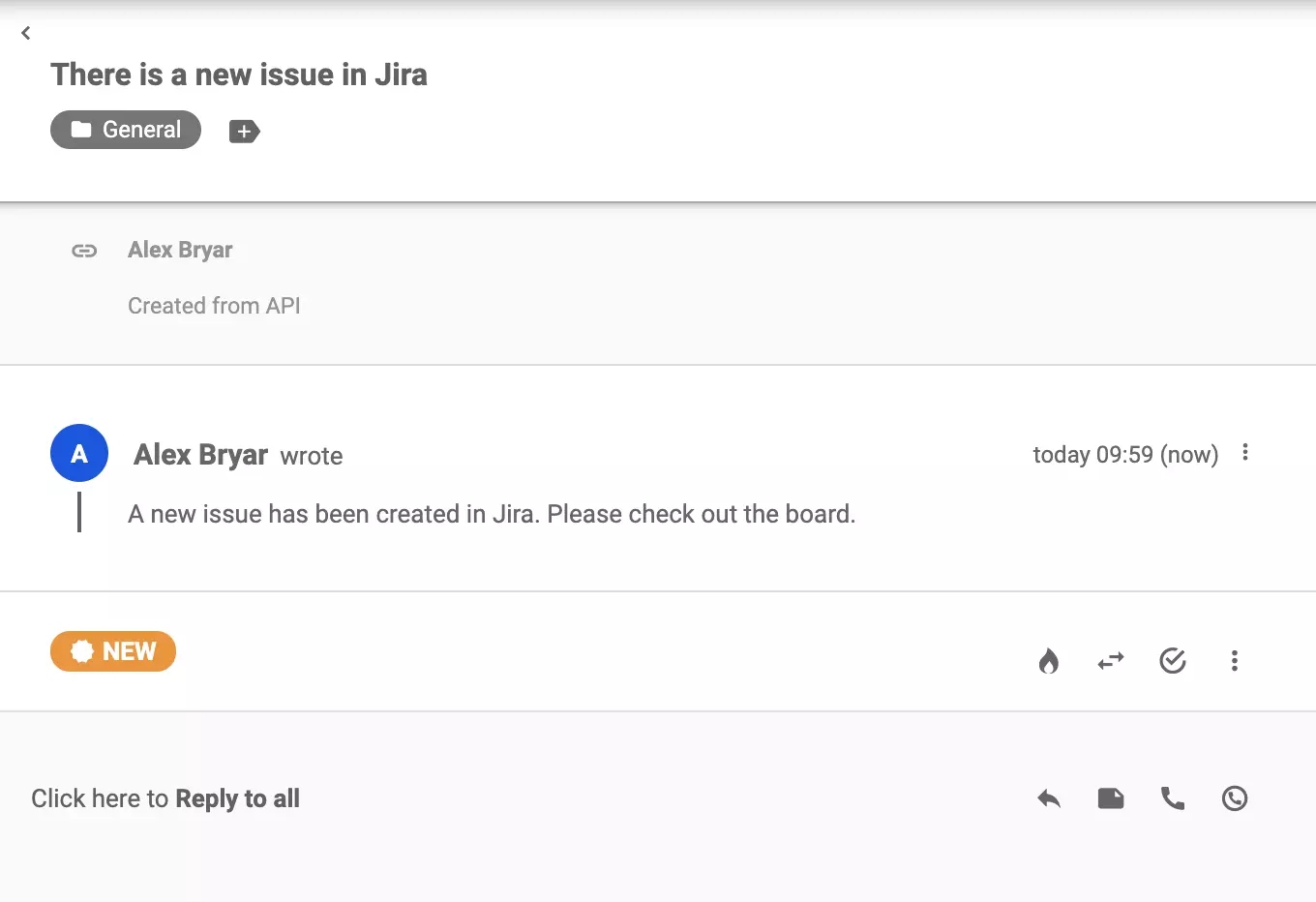 Príklad úspešnej integrácie v zobrazení lístka LiveAgent