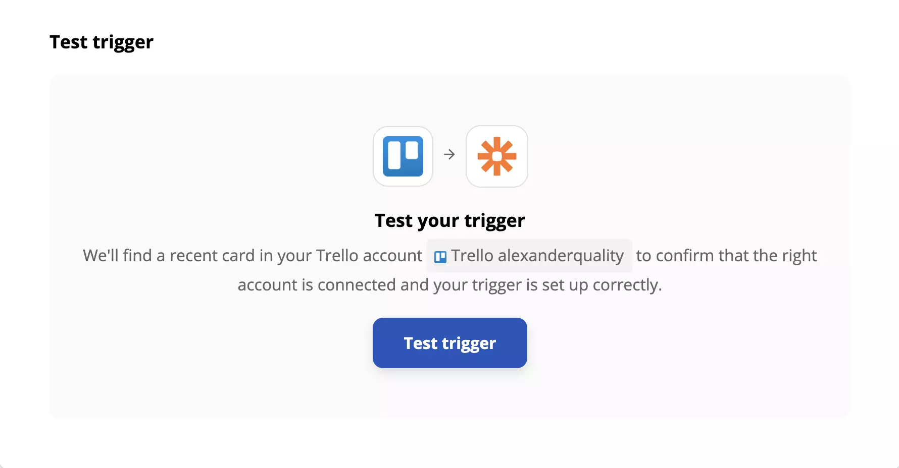 Test triggera Trello v Zapier