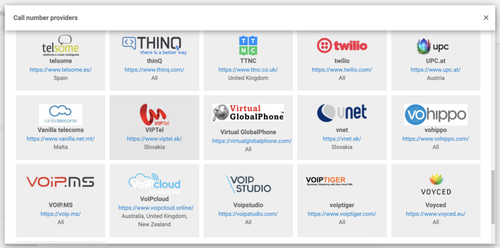 VoIPcloud v zozname poskytovateľov VoIP