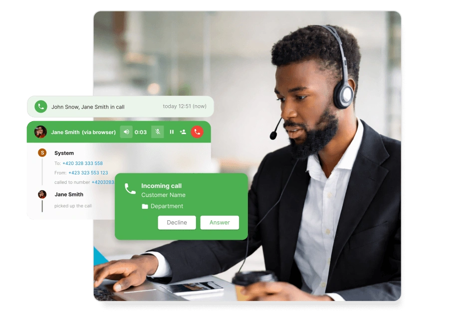 Software pre call center
