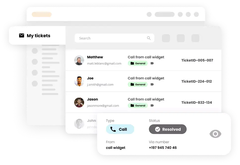 Funkcia ticketingu v softvéri Help desk - LiveAgent