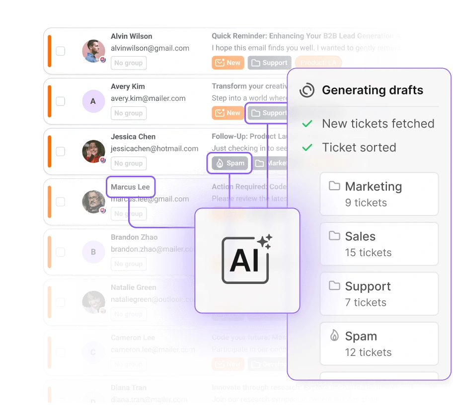AI navrhuje odpoveď na ticket v LiveAgent