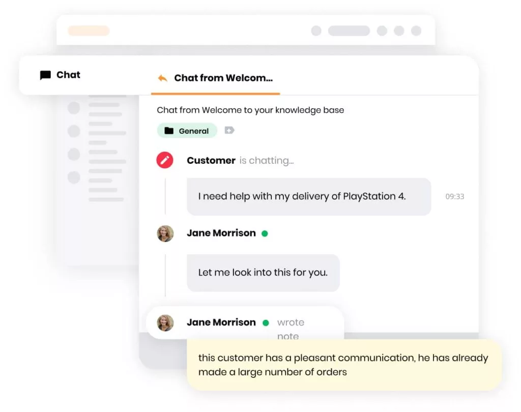 Obrázok funkcie interných tiketov LiveAgent, ktorá umožňuje agentom internej komunikácii a spolupráci na úlohách
