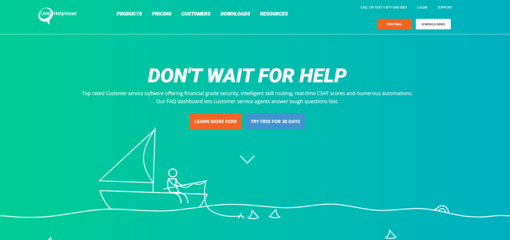 Domovská stránka LiveHelpNow