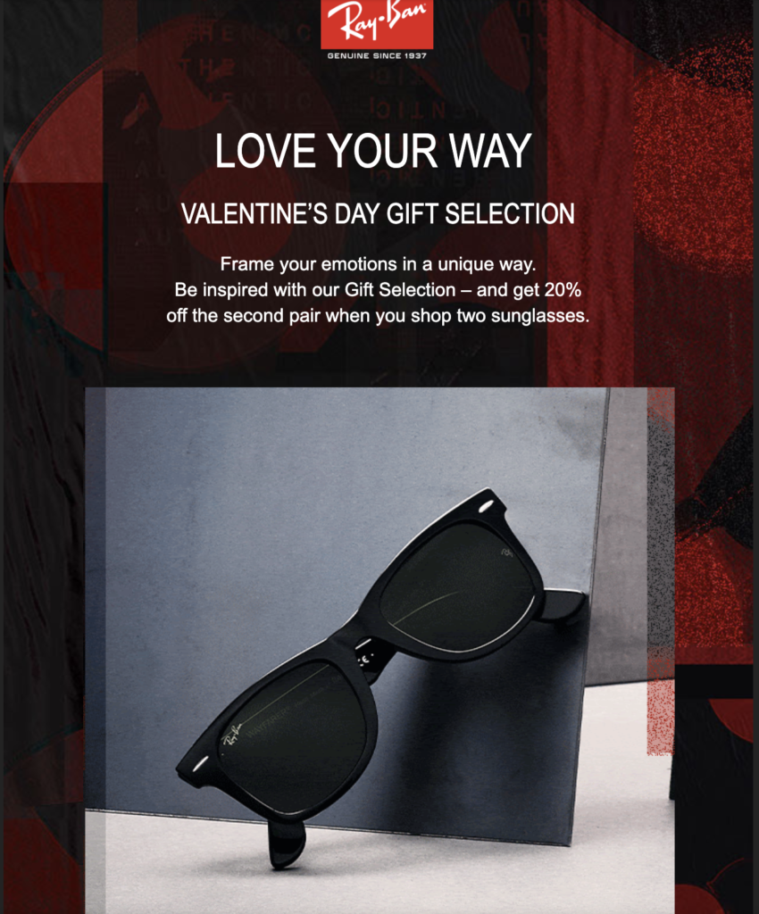 Kampáň RayBan na Valentína