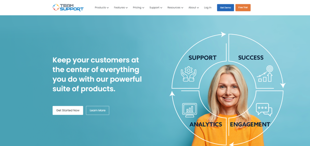 Domovská stránka TeamSupport