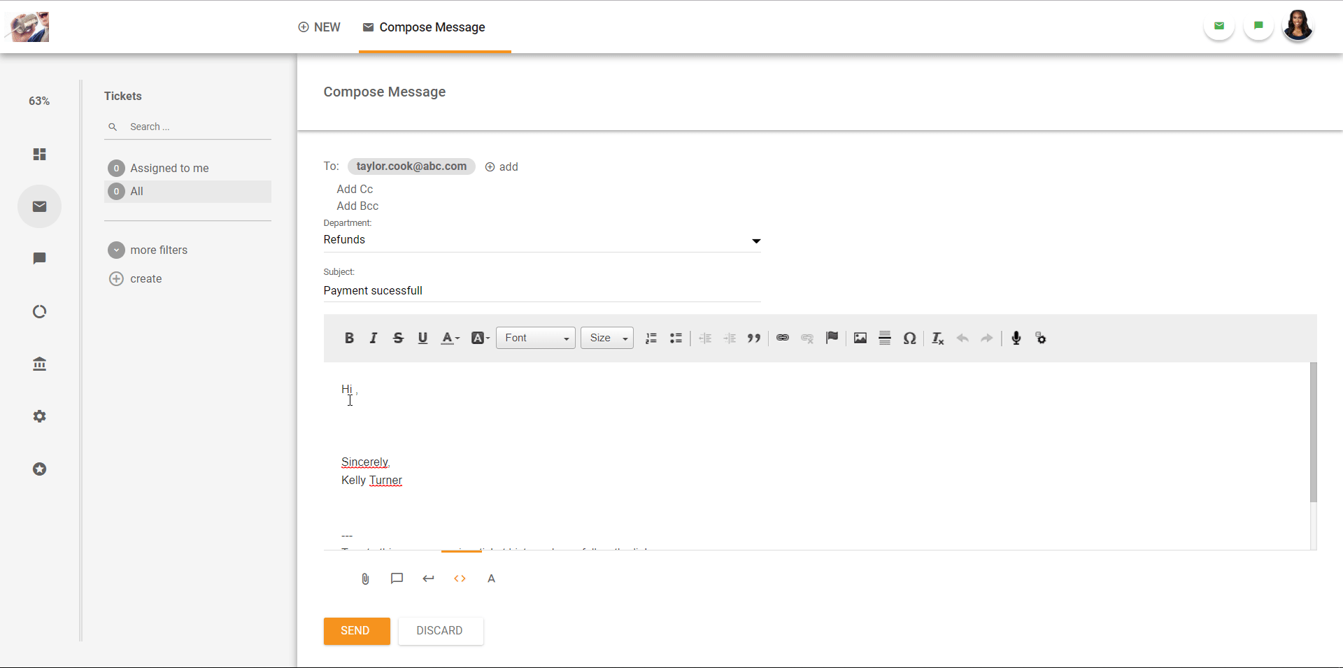 Prehľad rozhrania ticketingového systému v LiveAgent.